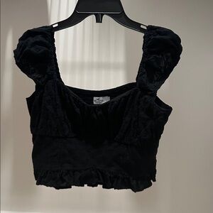 Hollister Black Crop Top